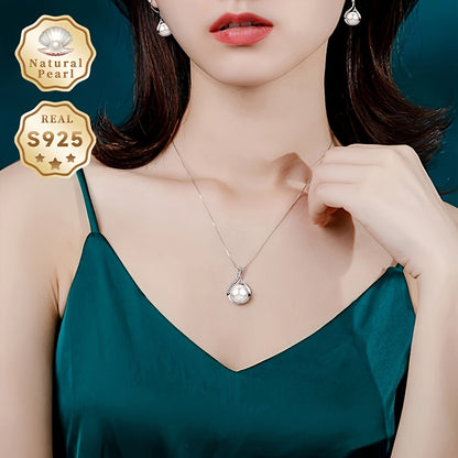 Pearl Teardrop Necklace and Earring Set