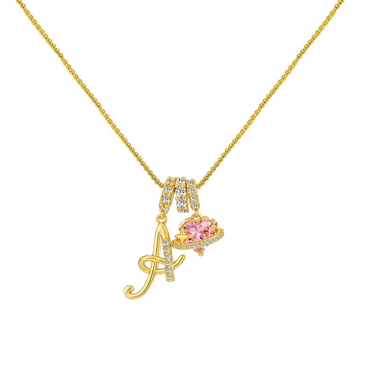 Gold Letter Necklace A to Z